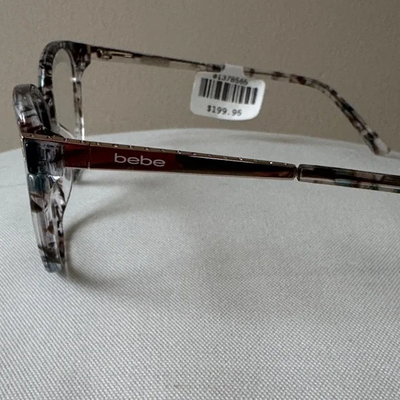 Bebe Women's Elegant Patterned Glasses - Blue/Brown Floral BB5215 - Picture 2 of 12